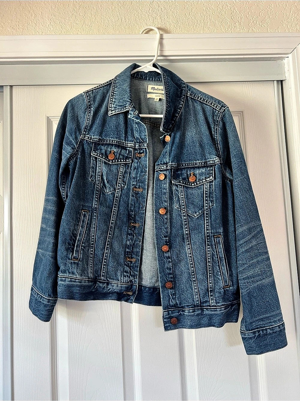 Madewell The Classic Denim Jacket Blue Size Medium